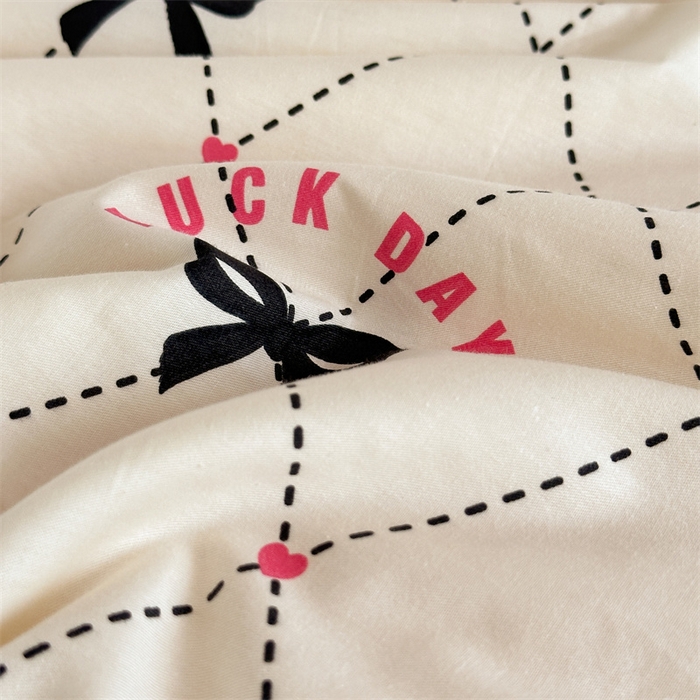 91家纺网 家纺一手货源 找家纺 星期八 2023新款全棉花边豆豆被 蝴蝶结