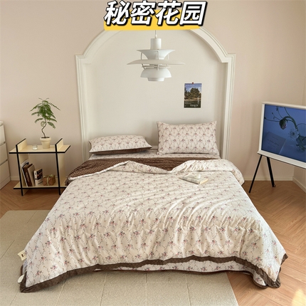 91家纺网 家纺一手货源 找家纺 （总）星期八 2023新款全棉花边豆豆被