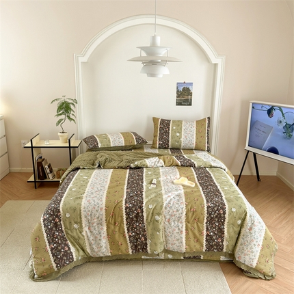 星期八 2023新款全棉花边豆豆被 玫瑰花园