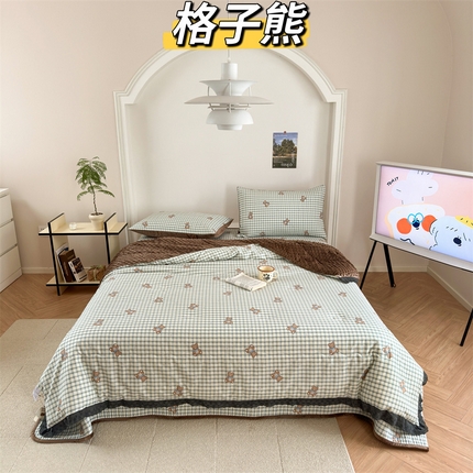 91家纺网 家纺一手货源 找家纺 （总）星期八 2023新款全棉花边豆豆被