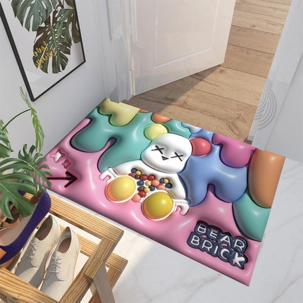 91家纺网 家纺一手货源 找家纺 （总）芙宁娜2024新款福利地垫软垫入户防滑厕所门垫地毯地垫地垫