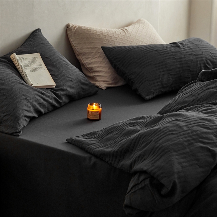 91家纺网 家纺一手货源 找家纺 （总）梦享生活家居 2024新款提花四件套-侘寂风