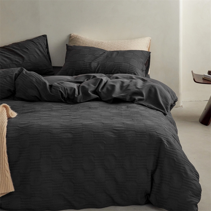 91家纺网 家纺一手货源 找家纺 （总）梦享生活家居 2024新款提花四件套-侘寂风