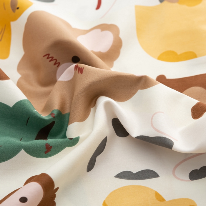 91家纺网 家纺一手货源 找家纺 萌番宝 2023新款全棉儿童60支枕芯枕套午睡枕A类双面枕 东非草原