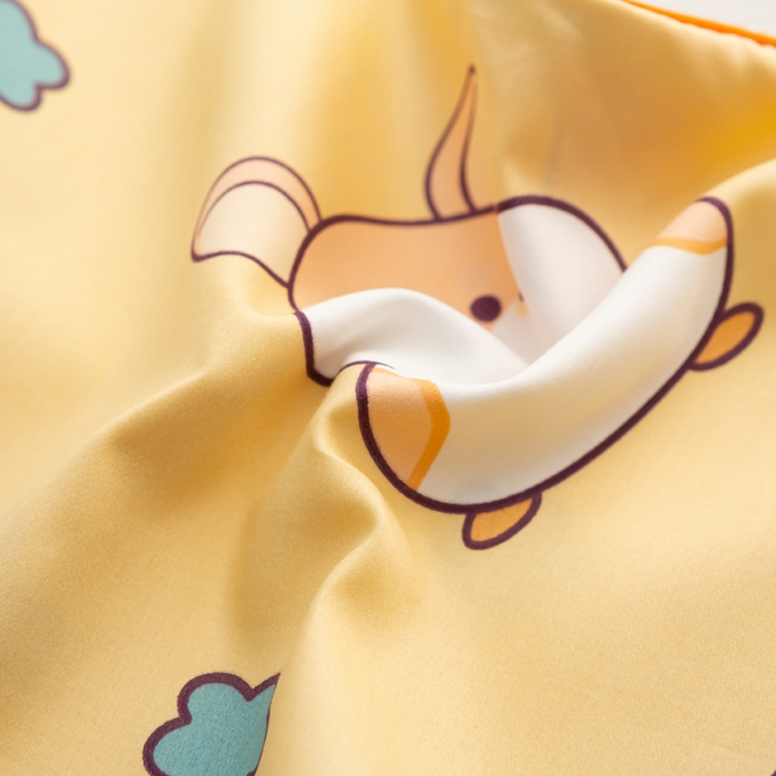 91家纺网 家纺一手货源 找家纺 萌番宝 2023新款全棉儿童60支枕芯枕套午睡枕A类双面枕 密西西比黄