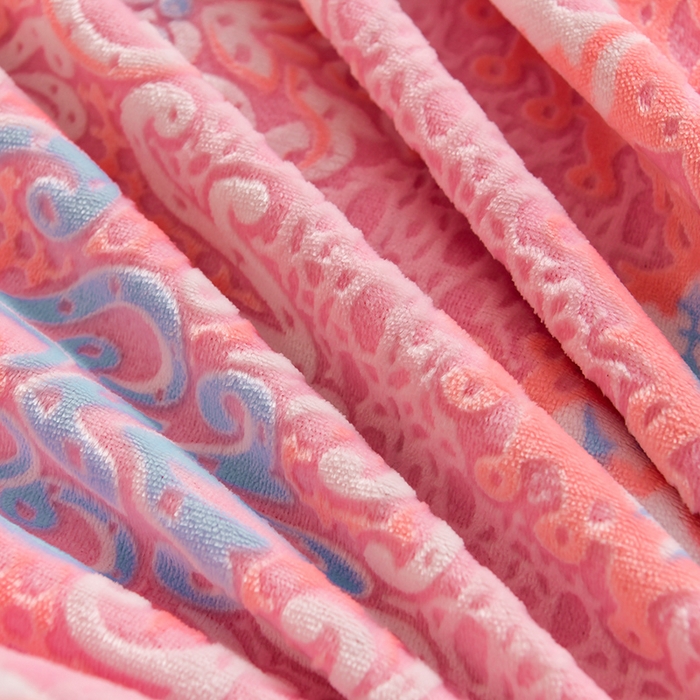 91家纺网 家纺一手货源 找家纺 畅畅家纺 2024新款高克重8斤加厚牛奶绒6D雕花绒印花水晶绒金貂绒法莱绒四件套 菲欧娜-玉