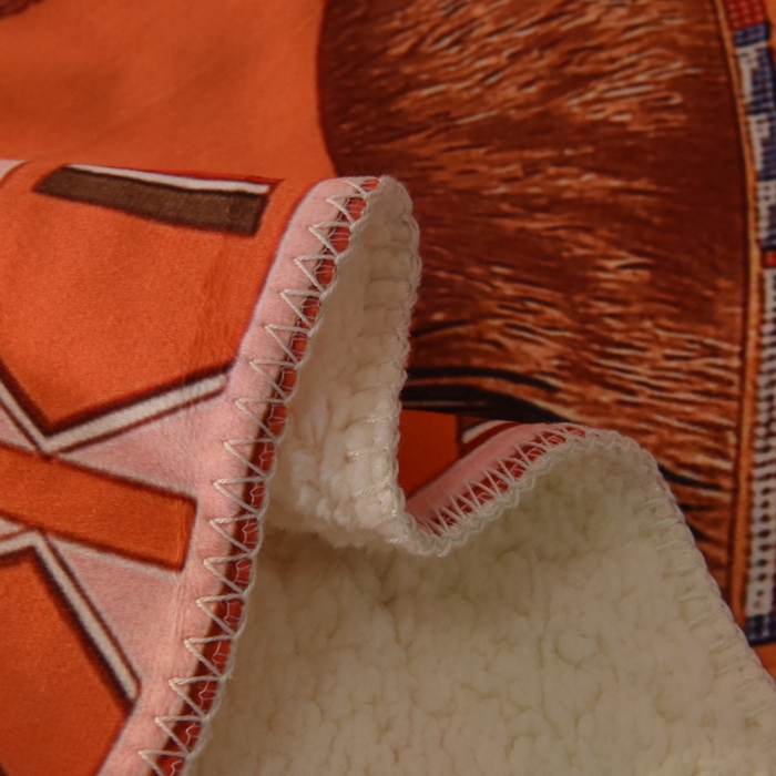 91家纺网 家纺一手货源 找家纺 爵仕家纺 2023新款羊羔绒毯宫廷风骏马系列 印第安人