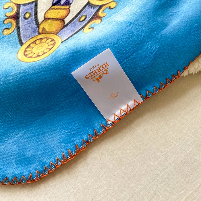 91家纺网 家纺一手货源 找家纺 爵仕家纺 2023新款羊羔绒毯宫廷风骏马系列 H马