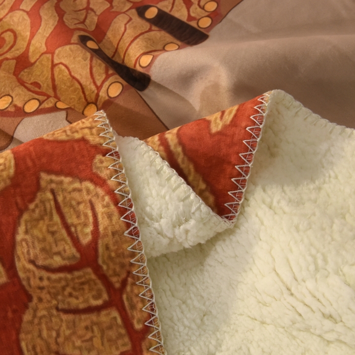 91家纺网 家纺一手货源 找家纺 爵仕家纺 2023新款羊羔绒毯宫廷风骏马系列 唐马