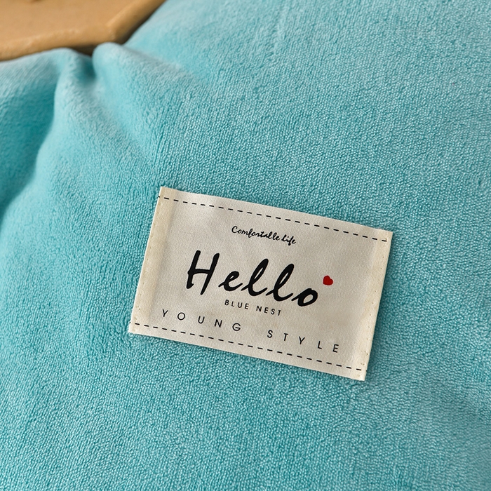 91家纺网 家纺一手货源 找家纺 畅畅家纺 2024新款高克重加厚保暖冬季牛奶绒纯色床盖款四件套 天蓝