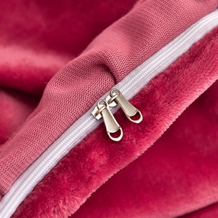 91家纺网 家纺一手货源 找家纺 畅畅家纺 2024新款高克重加厚保暖冬季牛奶绒纯色床盖款四件套 豆沙