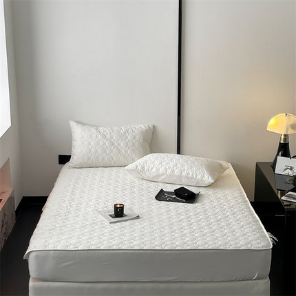 三味舒屋 2024新款全棉夹棉床笠 星愿 星愿雅白