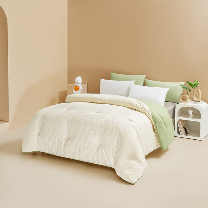 91家纺网 家纺一手货源 找家纺 （总）荔禾家居 2023新款千鸟格提花大豆被冬被被子被芯