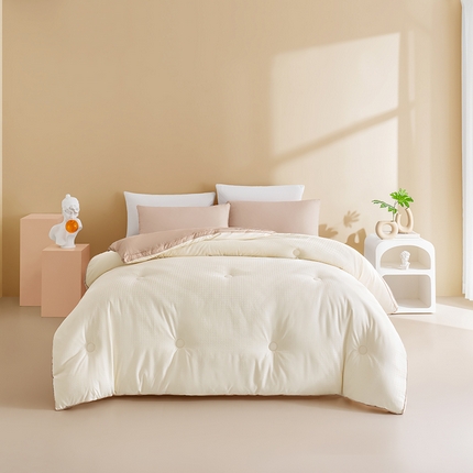 91家纺网 家纺一手货源 找家纺 （总）荔禾家居 2023新款千鸟格提花大豆被冬被被子被芯