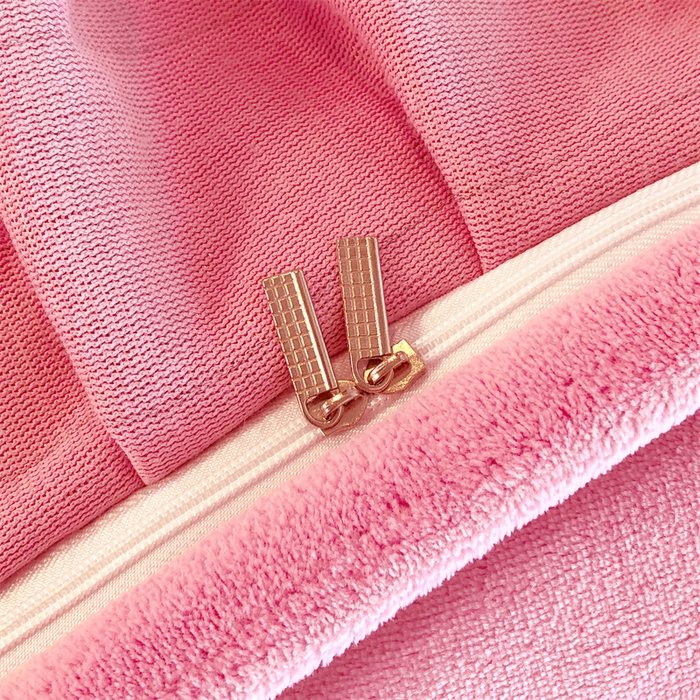 91家纺网 家纺一手货源 找家纺 韩版花边牛奶绒刺绣四件套8斤牛奶绒法兰绒宝宝绒 偏爱-暖白+浅粉