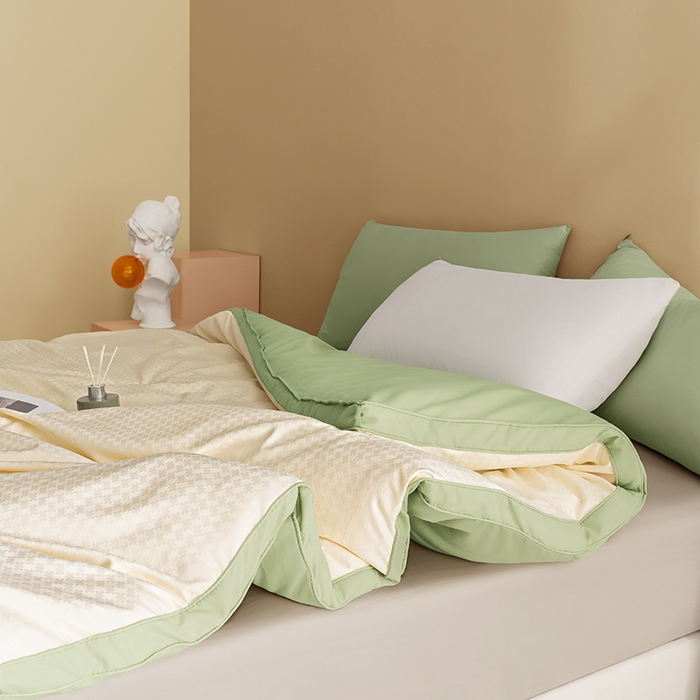 91家纺网 家纺一手货源 找家纺 （总）荔禾家居 2023新款千鸟格提花大豆被冬被被子被芯