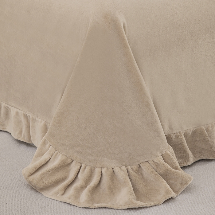 91家纺网 家纺一手货源 找家纺 （总）新月家纺（锦威郎） 2023新款AB面泡泡兔兔绒皮草四件套