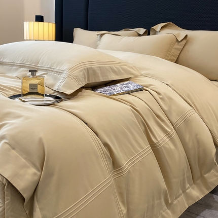 91家纺网 家纺一手货源 找家纺 （总）塔塔家居 2025新款60长绒棉床盖四件套 赠送包装