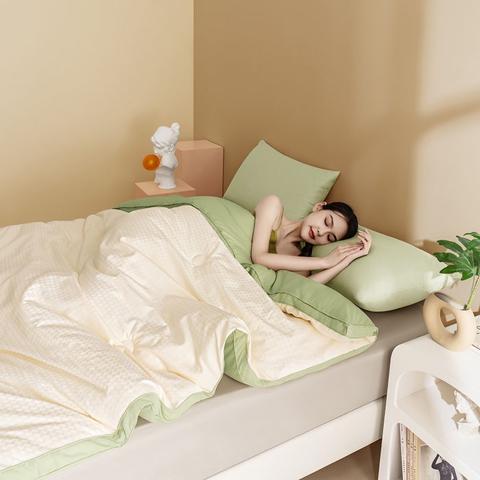 91家纺网 家纺一手货源 找家纺 （总）荔禾家居 2023新款千鸟格提花大豆被冬被被子被芯