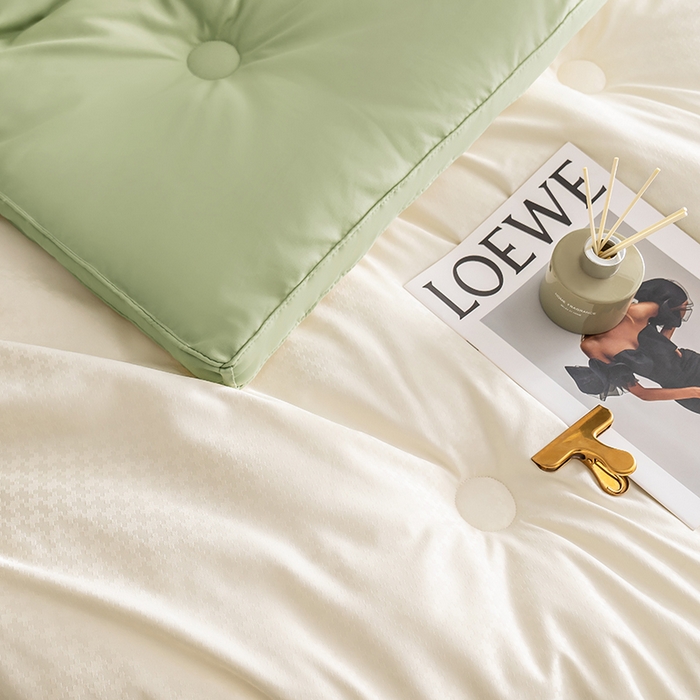 91家纺网 家纺一手货源 找家纺 （总）荔禾家居 2023新款千鸟格提花大豆被冬被被子被芯