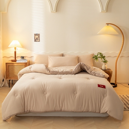 91家纺网 家纺一手货源 找家纺 （总）荔禾家居 2023新款A类无印贴标款大豆冬被被子被芯