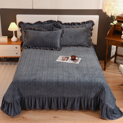 91家纺网 家纺一手货源 找家纺 （总）美达家纺 2025新款牛奶绒纯色床盖