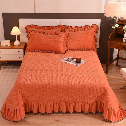 91家纺网 家纺一手货源 找家纺 （总）美达家纺 2025新款牛奶绒纯色床盖