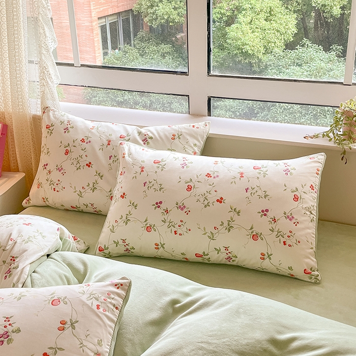 91家纺网 家纺一手货源 找家纺 麦伦家居 2023新款秋冬多功能床品全棉加牛奶绒单被套 浮梦