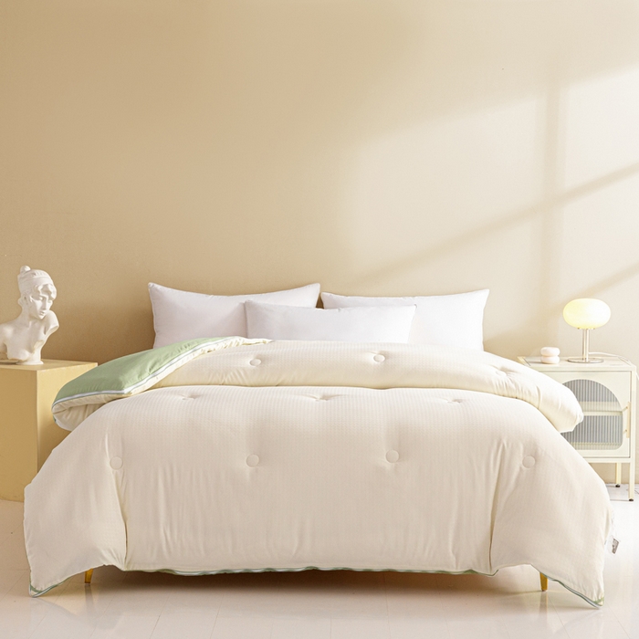 91家纺网 家纺一手货源 找家纺 （总）荔禾家居 2023新款A类千鸟格双拼子母被被子被芯