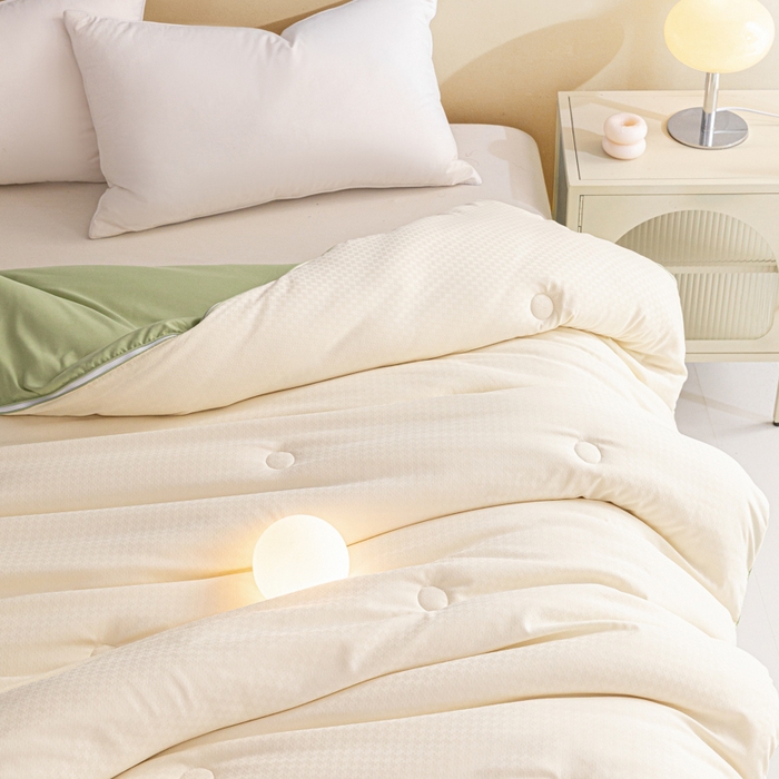 91家纺网 家纺一手货源 找家纺 （总）荔禾家居 2023新款A类千鸟格双拼子母被被子被芯