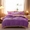 91家纺网 家纺一手货源 找家纺 啊雅家居 2026新款绣花牛奶绒加羊羔绒四件套 紫色加米黄