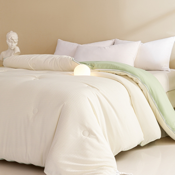 91家纺网 家纺一手货源 找家纺 （总）荔禾家居 2023新款A类千鸟格双拼子母被被子被芯