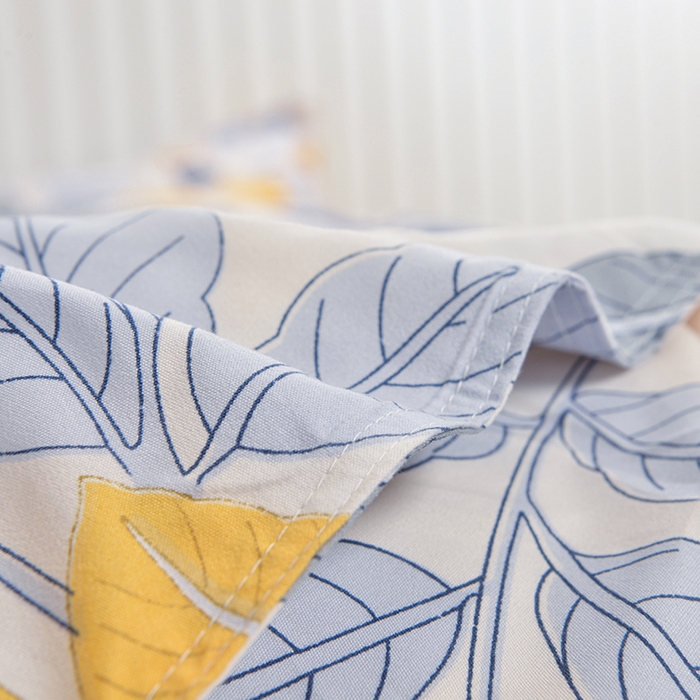 91家纺网 家纺一手货源 找家纺 小雨家纺 2026新款芦荟棉单件床裙及床裙三件套-第二批 梦露花园-黄