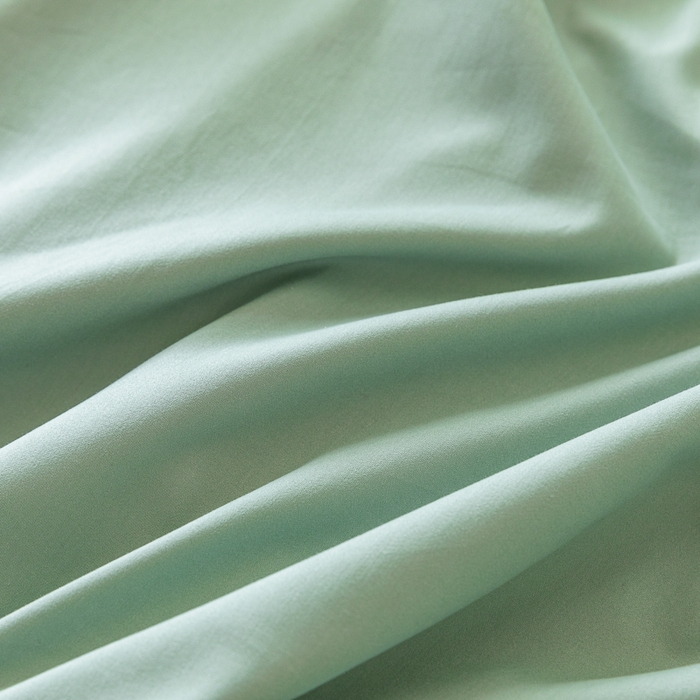 91家纺网 家纺一手货源 找家纺 怡家居 2023新款全棉100支磨毛纯色单品床笠 果果绿