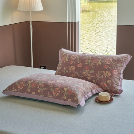 91家纺网 家纺一手货源 找家纺 （总）棠薇家纺 2025新款60支细纱全棉枕头套三层纱夹棉枕套