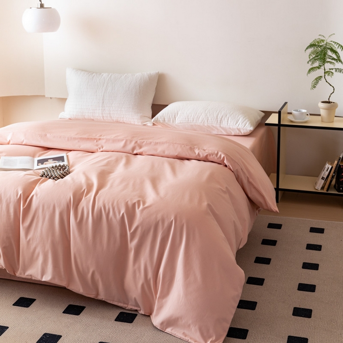 91家纺网 家纺一手货源 找家纺 （总）怡家居 2023新款全棉100支磨毛纯色单品被套