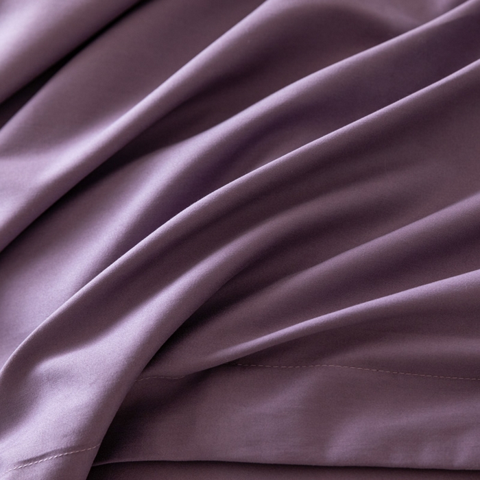 91家纺网 家纺一手货源 找家纺 怡家居 2023新款全棉100支磨毛纯色单品枕套 神秘紫