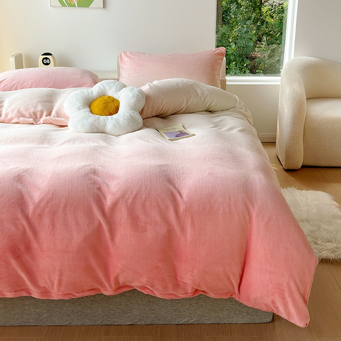 91家纺网 家纺一手货源 找家纺 （总）怡家居 2023新款高克重牛奶绒印花四件套