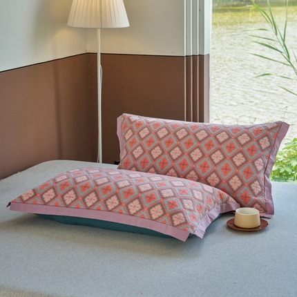 91家纺网 家纺一手货源 找家纺 （总）棠薇家纺 2025新款60支细纱全棉枕头套三层纱夹棉枕套