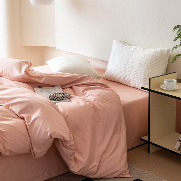 91家纺网 家纺一手货源 找家纺 （总）怡家居 2023新款全棉100支磨毛纯色单品被套