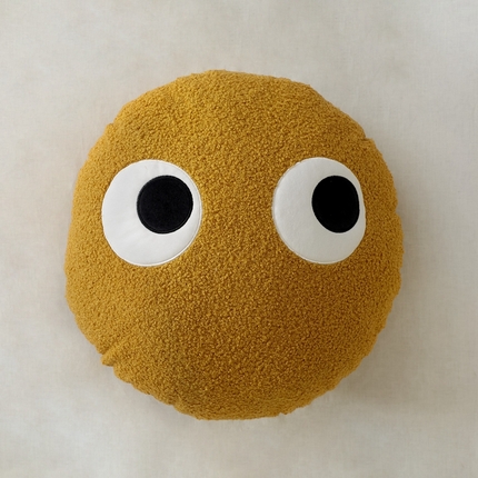 美茉家居 2023新款炯炯大眼抱枕 黄色
