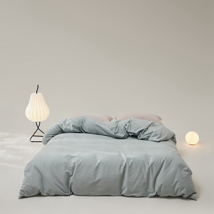 8小时家纺 2023新款磨毛纯色系列单被套 蛋青