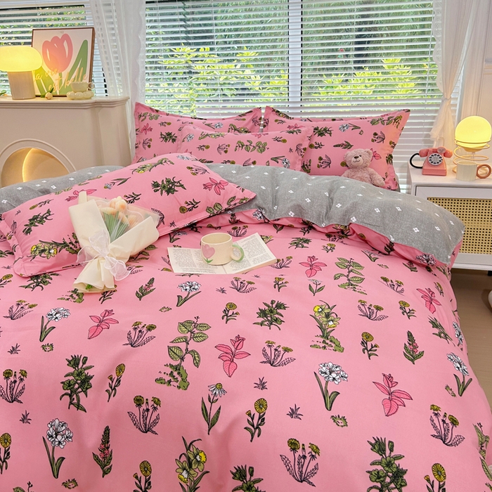 91家纺网 家纺一手货源 找家纺 曼璐家纺 2025新款加厚磨毛植物羊绒单被套直播爆款被套单件 花漾