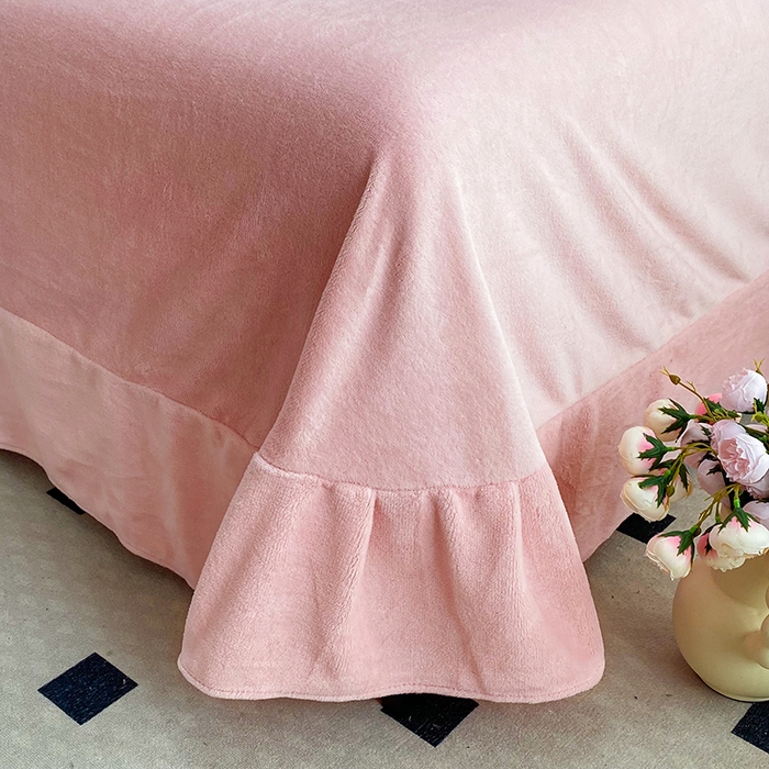 91家纺网 家纺一手货源 找家纺 可以家居 2024新款高克重全消光绣花四件套-潘多拉 潘多拉-公主粉