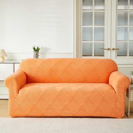 逐日沙发套 2023新款提花沙发套-时光 时光-高级橙