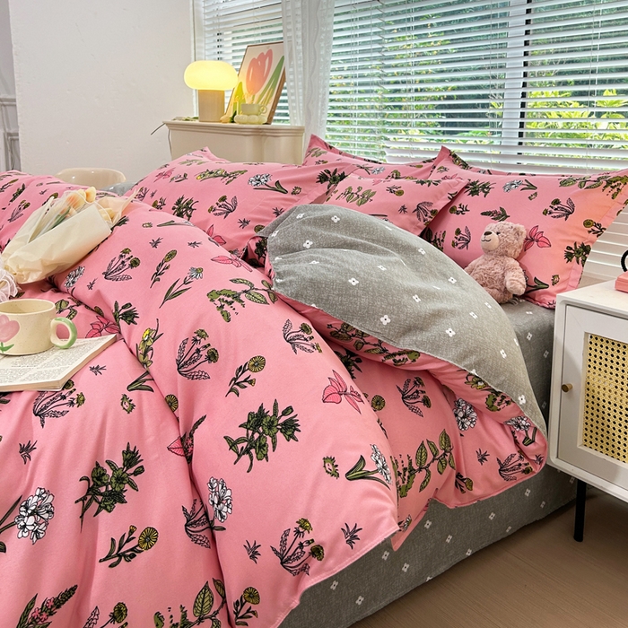 91家纺网 家纺一手货源 找家纺 曼璐家纺 2025新款加厚磨毛植物羊绒单被套直播爆款被套单件 花漾