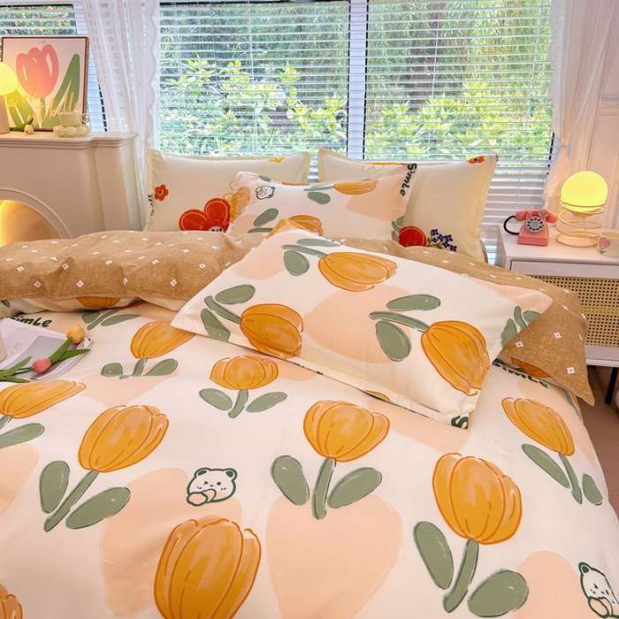 91家纺网 家纺一手货源 找家纺 曼璐家纺 2025新款加厚磨毛植物羊绒单被套直播爆款被套单件 金枝玉叶