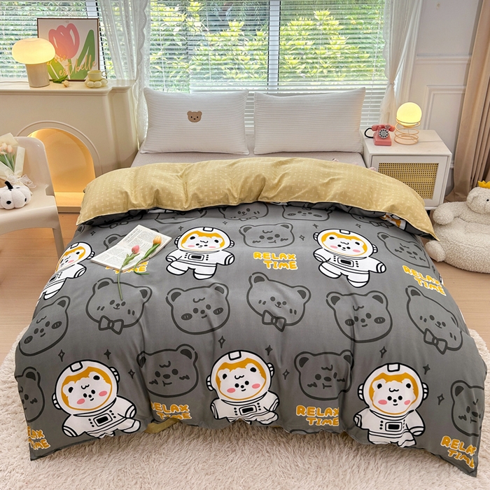 91家纺网 家纺一手货源 找家纺 曼璐家纺 2025新款加厚磨毛植物羊绒单被套直播爆款被套单件 遨游天际