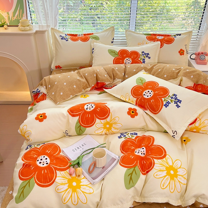 91家纺网 家纺一手货源 找家纺 曼璐家纺 2025新款加厚磨毛植物羊绒单被套直播爆款被套单件 孤芳自赏