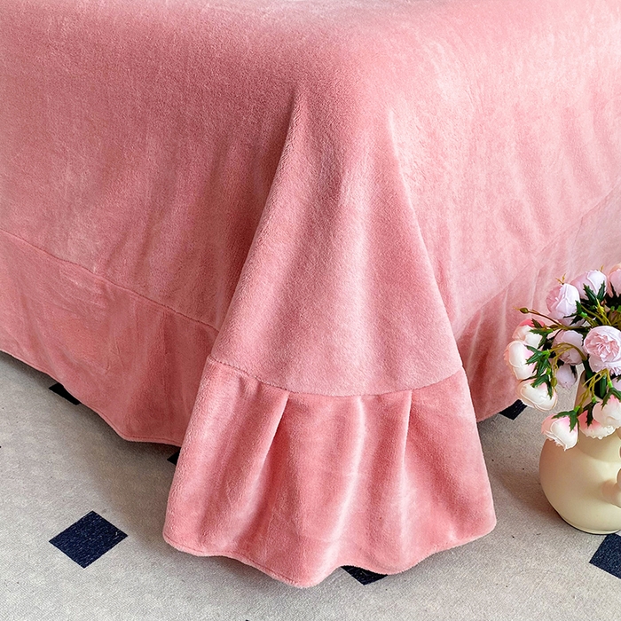 91家纺网 家纺一手货源 找家纺 可以家居 2024新款高克重全消光绣花四件套-潘多拉 潘多拉-豆沙粉